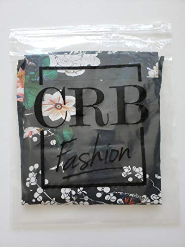 Crb Fashion Waist Pocket Half Bistro Waitress Kitchen Cooking Apron Fits Size Xs To Large Black Floral #TOP1