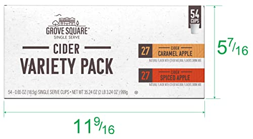 Grove Square Cider Pods, Variety Pack, Single Serve (Pack of 54) (Packaging May Vary) - Thumbnail 4