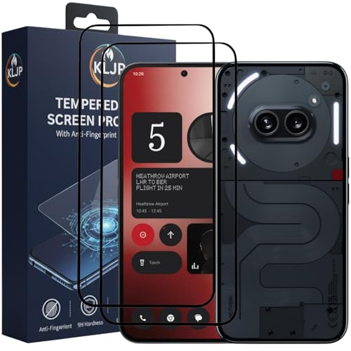 Image of Military-Grade Gorilla Tempered Glass For Nothing Phone 2A / Nothing Phone 2A Plus With Installation Kit | Edge to Edge Coverage | Black (Pack Of 2)