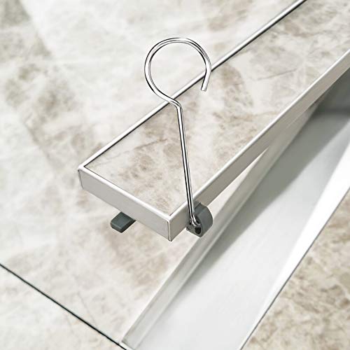 Bernkot 2 Inch Shower Drain Strainer Hair and Debris Strainer Drain Basket Stainless Steel Anti-Clogging Fits Square or Linear Shower Drain with 2