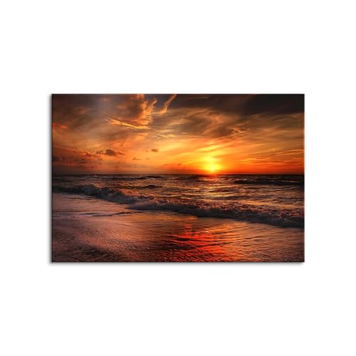 インテリア アートパネル 海 キャンバス ファブリック パネル 絵画 おしゃれ かわいい 綺麗 ポスター 額縁 壁紙 木枠付きの完成品 (70x100cm(28x40in),C)