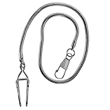 NIYANGLE Catena per Orologio da Tasca in Lega Spessa, Catena Decorativa Retrò Clip, Accessorio per Orologi Antichi da Uomo, per Quotidiano e Abbigliamento Formale