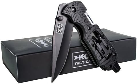 12 in 1 Survival Multi-Tool | Folding Pocket Knife | LED Flashlight