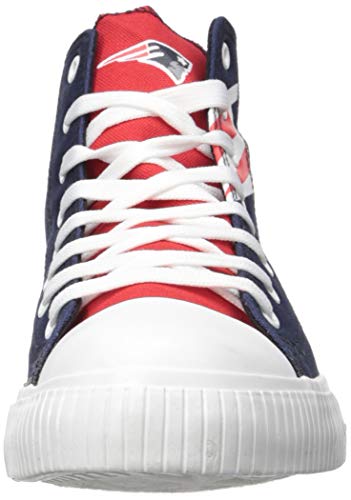 Nfl Mens High Top Big Logo Canvas Shoe - Mens, New England Patriots, Large #TOP1