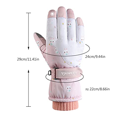 Luvas masculinas e femininas luvas de esqui de inverno luvas quentes lindas luvas de ciclismo estamp