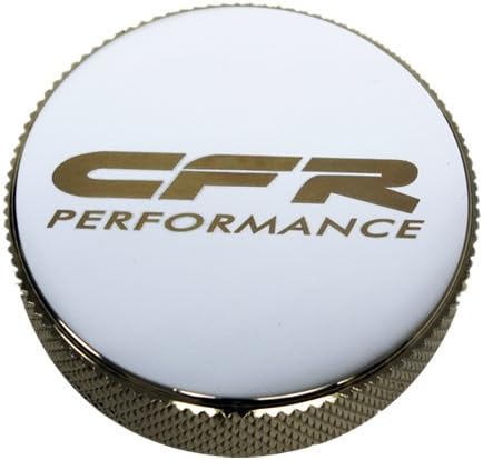CFR Performance Compatible/Replacement for Chevy Ford Mopar Billet Aluminum Round Radiator Cap - Chrome w/CFR Logo