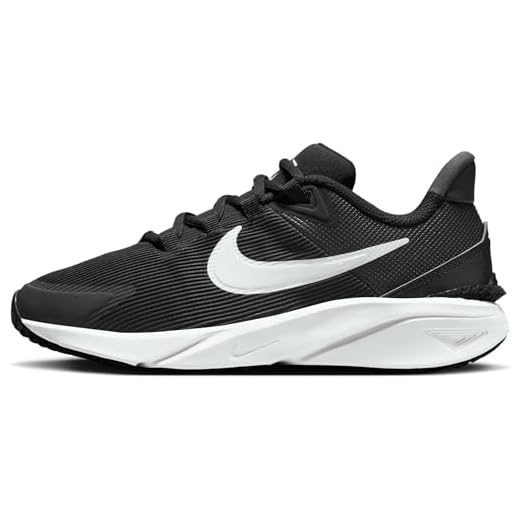 NIKE Star Runner 4 NN (GS), Sneaker, Black White Anthracite, 38 EU
