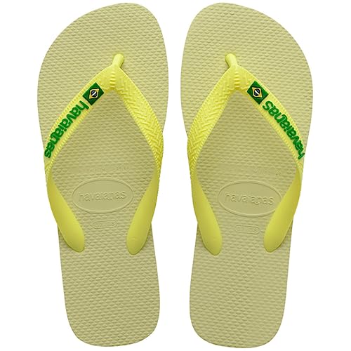 Chanclas Havaianas Brasil Logo para ir a la playa, modelo de hombre 13C UK