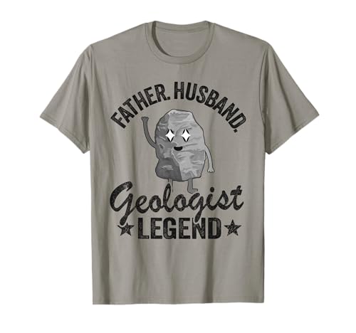 Padre Marido Geólogo Leyenda Geología Papá Rock Coleccionismo Camiseta