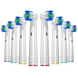 REDTRON Toothbrush Heads for Oral B Electric Toothbrushes, Replacement Brush Head for Oral B(8 Pack), EB17-P Precision Clean Brush Heads Fit for pro 1000/3000/5000, Vitality Smart Genius Series
