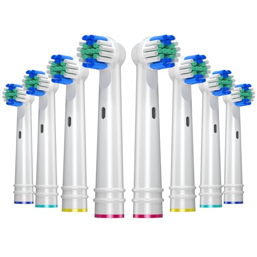 REDTRON Pack de 8 Recambios para Oral B Cepillo de Dientes Eléctrico, Precision Clean Cepillos Electricos Recambio para Oral B Cabezales de Recambio Fit for Pro Vitality Smart Genius Series
