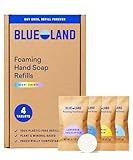 BLUELAND Foaming Hand Soap Refill Tablets, 4-Pack,...