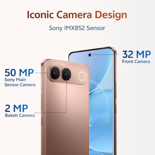 Image of vivo S2 5G (Regal Bronze, 8GB RAM, 256GB Storage) | 50MP Sony Camera | 4K Video | 7050 mAh Battery | 3D Curved AMOLED Display | MTK D-7360 Turbo Processor with No Cost EMI /Additional Exchange Offers