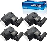 MINOOM 4PCS 66206935598 6935598 PDC Sensor Parking Assist Sensor Replacement for BMW E81,E87, E88,E82,X1 E84,Z4 E89,E82 eDrive,E87 LCI, E90,E91,E92, E93, Part No.#66206935598丨66209196705