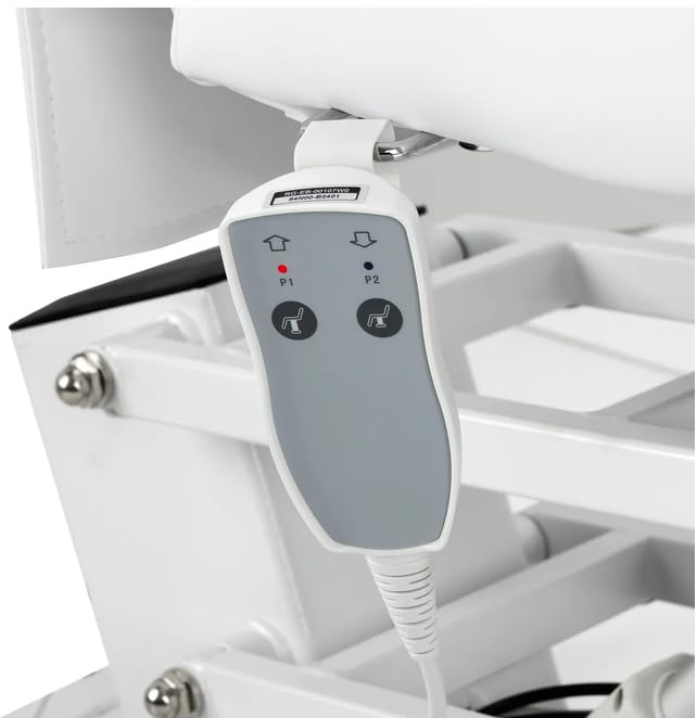 Generisch Professionelle elektrische Kosmetikliege Podologie Stuhl Weiß | 63-85 cm