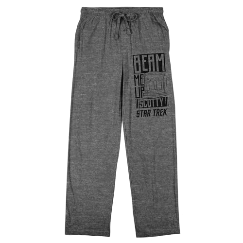 Star Trek: The Original Series Beam Me Up Scotty Men's Heather Gray Sleep Pants