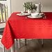 Benson Mills Solid Chagall Spillproof Fabric Table Cloth for Everyday, Christmas, and Holiday Tablecloth (60