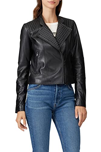 Slate & Willow Rent The Runway Pre-Loved Embossed Studs Leather Jacket3