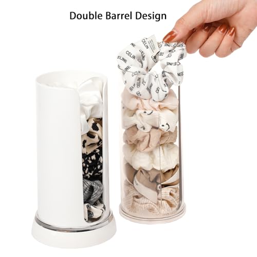 FABROK Suporte de Plástico Portátil para Scrunchie, Suporte para Acessórios de Cabelo com Design de