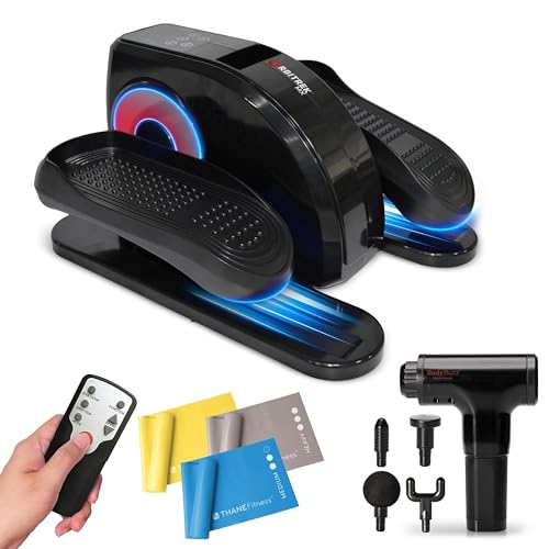 Orbitrek MX Motorised Pedal Exerciser - Mini Cycle Trainer For Elderly, Under Desk Exercise, Exercise Equipment for Home Use & Walking Machine (Orbitrek MX + Muscle Massager)