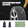 Ypoyney 60PCS Tire Repair Rubber Nail, Vacuum Tire Repair Spiral Rubber Screws Kit, Self-Service Tire Screw Plugs Quick Repairs Tool for Car, Motorcycle, Truck, Tractor Tires Puncture Repair #3