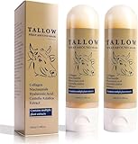 Beef Tallow Peel-Off Face Mask, 2026 New Organic Tallow and Collagen Balm for Face, Whipped Moisturizer Mask, Deep Pore Cleansing, Moisturizer, Dry Skin Care for All Skin Type (2)
