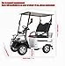 4 Wheel Seniors Adults Travel Mobility Scooter ，2-Seat Electric Golf Cart，All Terrain Recreational Powered Scooters Vehicle 800W Foldable Compact Cruiser Extra Large Portable Capacity Storage Trunk(Re