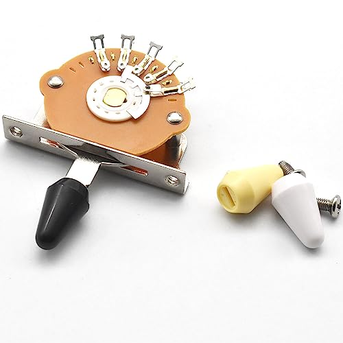 Commutateur guitare électrique 4 voies sélecteur micro Fender bouton noir blanc