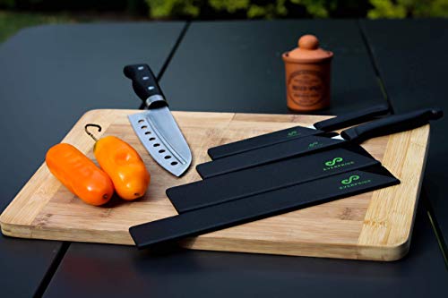 Everpride Chef Knife Guard Set (4-Piece Set) And Chef’s Knife Roll Bag (15 Slots) #TOP4