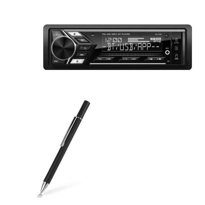 BoxWave Stylus Pen Compatible with Stiflix Single Din Bluetooth Car Stereo (9 in) - FineTouch Capacitive Stylus, Super Precise Stylus Pen - Jet Black