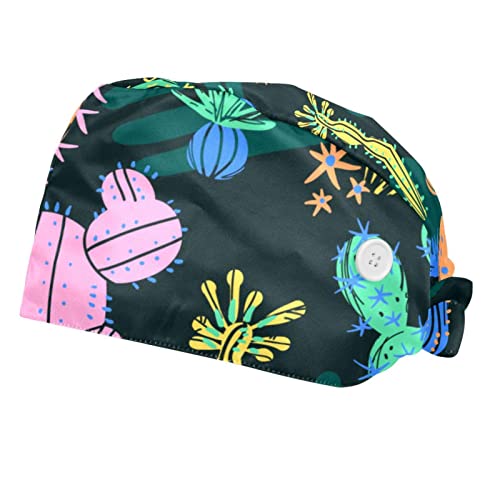 Casquette pour hommes femmes anti-transpiration, chapeau de travail motif cactus