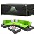 UIRWAY Outdoor Furniture Cover Waterproof, 126"L x 63"W x 28"H Patio Furniture Covers for Outdoor Table and Chair Set, Heavy Duty 420D 6-12 Seats Conversation Set Covers with Reflective Strips
