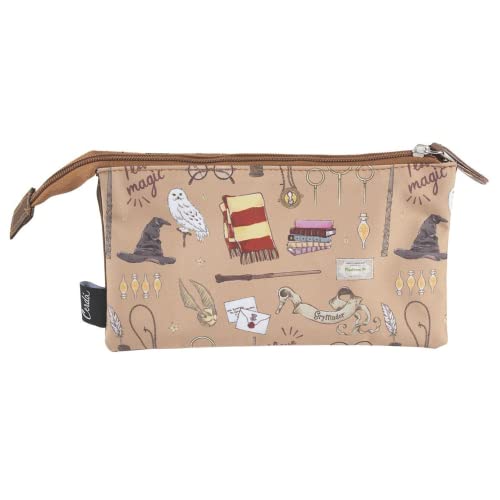 CERDÁ LIFE'S LITTLE MOMENTS, Estuche Harry Potter con 3 Compartimentos-Licencia Oficial Warner Bros...