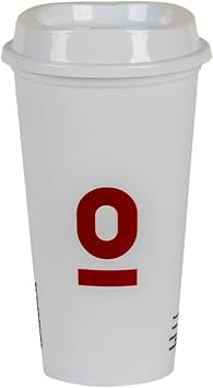 Espressolab Tekrar Kullan labilir Termos Bardak, 450 ml, Beyaz, Paslanmaz  elik