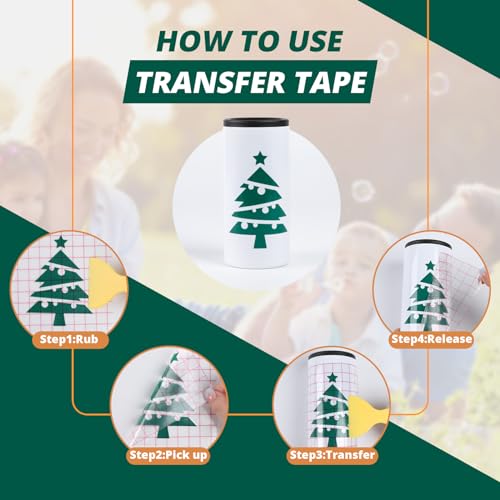 Htvront SG-ZYZ-0053-US Transfer Tape For Vinyl -12 Inch X 16 Ft W/Red Alignment Grid Transfer Paper thumb #6