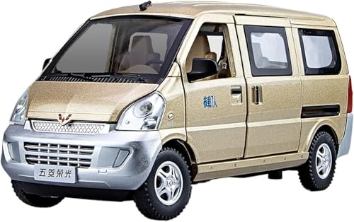 Image of 1:24 Scale Big Wuling Rongguang Van Racing Car Toy | Metal Pullback Diecast Car for Kids with Openable Doors, Sound, Light Effects Toy for Car (Color As Per Available),grey