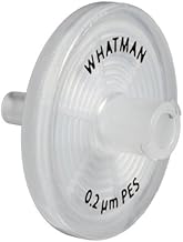 Whatman 6780-2504 Polyethersulfone Puradisc 25 Syringe Filter, 100mL/m Maximum Volume, 0.45 Micron (Pack of 50)