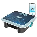 (Upgrade 2026) Pleco SK02 Robot Nettoyeur Skimmer Solaire de Surface Piscine, Robot Piscine sans Fil, Double Recharge, Sonde de Température, Contrôle App, Skimmer Piscine Hors Sol Automatique 24/7