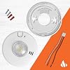 First Alert SM110LED-AC, Hardwire Smoke Alarm with LED Strobe & 10-Year Battery Backup, 1-Pack