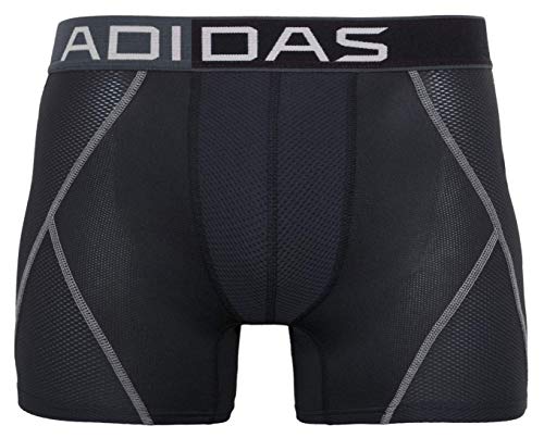 adidas Men's Climacool® Mesh Single Trunk, Black/Thunder/Light Onix, SMALL