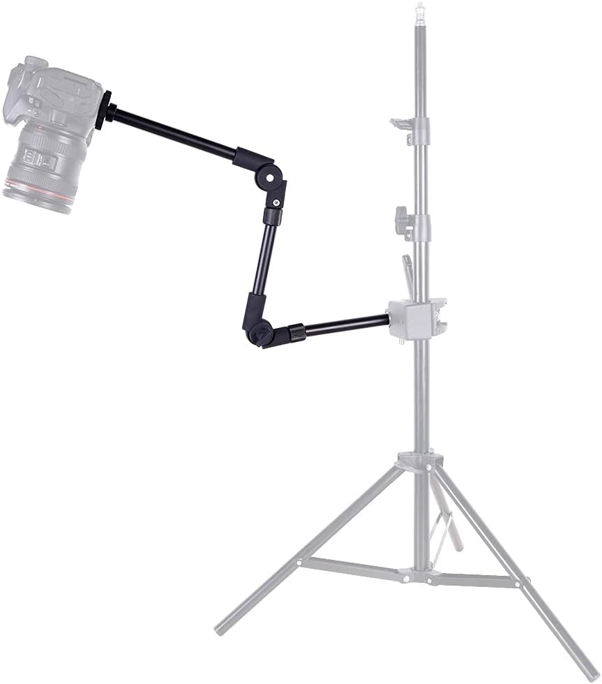Standard 1 / 4 Inch Screw for Most Devices Avoid Device from Falling Foldable Metal Bracket ToCarry Tablet Stands and Holders Adjustable