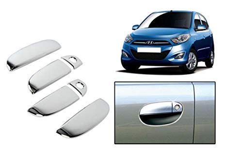 Automart Door Handle Chrome/Catch Cover for Hyundai i10 2010-2016 (Set of 6 Pieces)