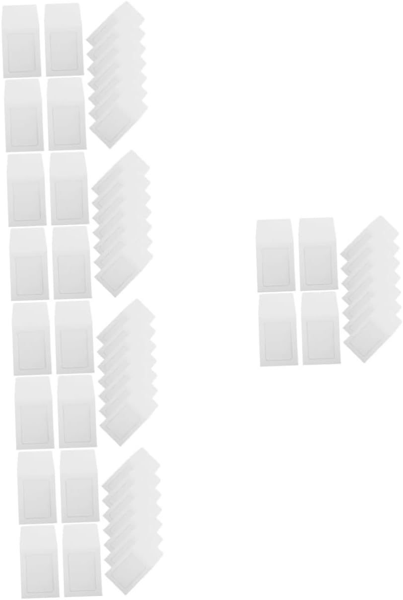 100pcs Transparent Card Sleeves -Scratch Kraft Holders for Photos Projects and Display for Easy Storage and Portability