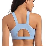 Sports Bras for Women High Impact Racerback Workout Tops Molded Cup Running Bra...