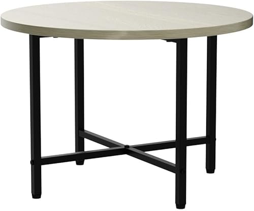 Miniatura 4 de Mesa de centro redonda, moderna mesa de centro pequeña, mesa de té para sala de estar, escritorio de oficina, balcón, fácil de instalar, escritorio