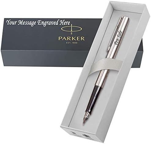 Personalised Engraved Parker Jotter Ballpoint Pen in a Classy Engraved Gift Box, Personalised Gift for Anniversary, Christmas - Enter Your Custom Text (Jotter Green)