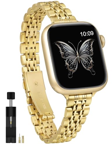 Bracelet fin métal Apple Watch cadeau élégant et moderne pour femme iWatch