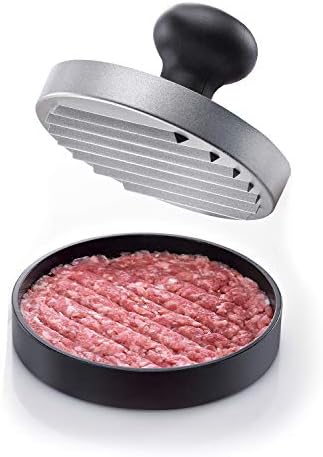 Westmark Prasa do hamburgerów, Średnica wewn. 11 cm, Aluminium/Tworzywo sztuczne, Uno, Czarna/Srebrna, 62312260