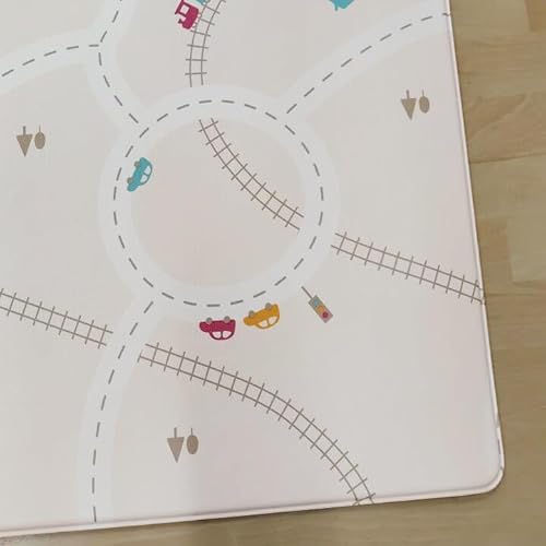 Kidsmio �t���A�N�b�V�����}�b�g PVC�}�b�g ���o�[�V�u�� ���O�}�b�g 220cm×110cm ����1.6cm ���[�h/�A�C�{���[