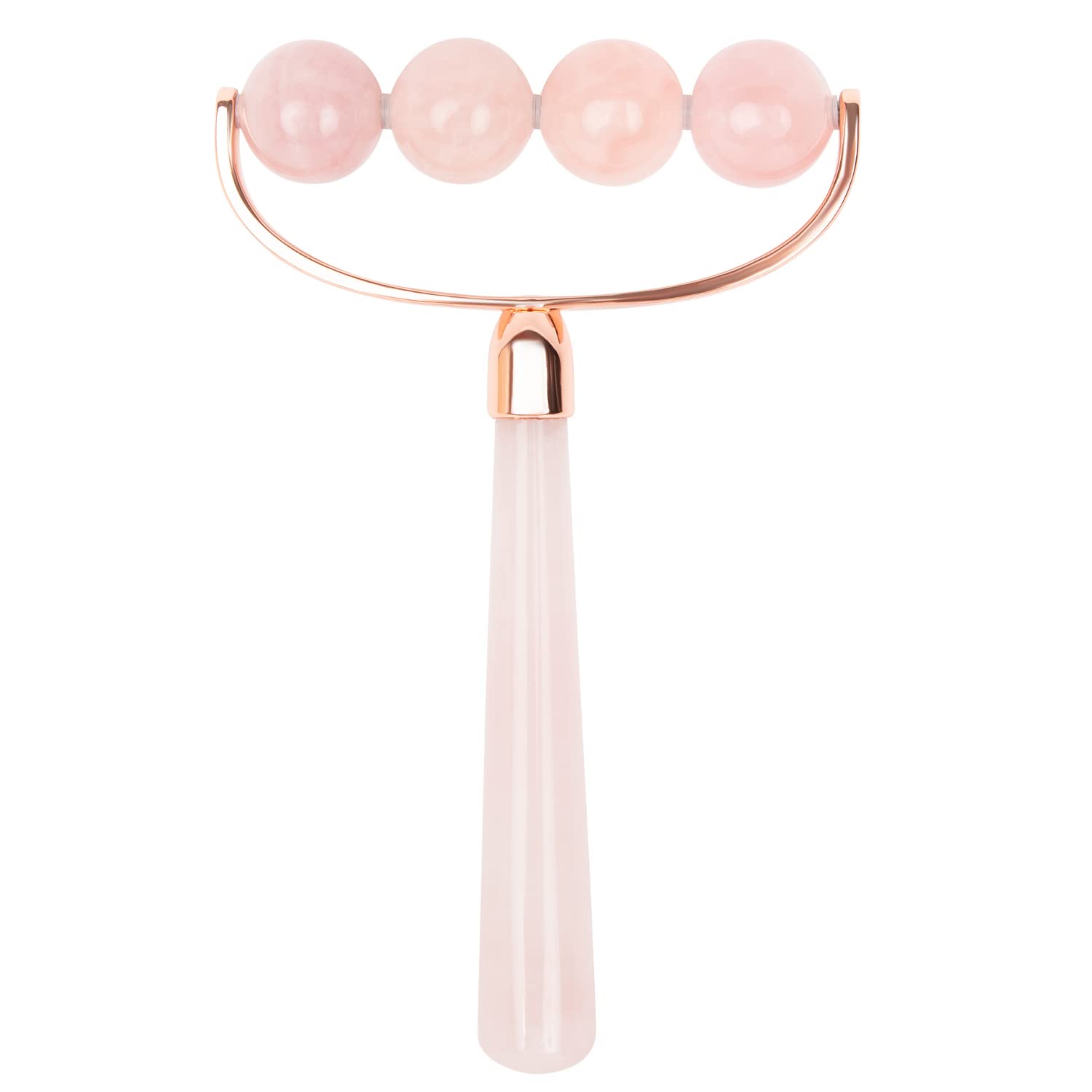 JENNY PATINKINLuxury Sustainable Rose On Rose Body Roller, Rose Quartz Gemstones